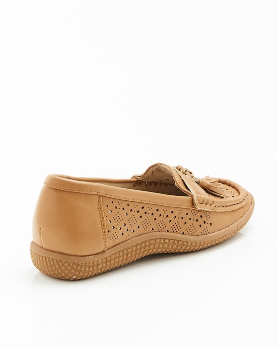 Cushion-walk tassel trim Moccasin