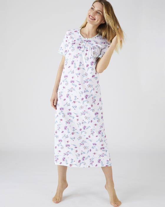 Floral Cotton Jersey Nightdress
