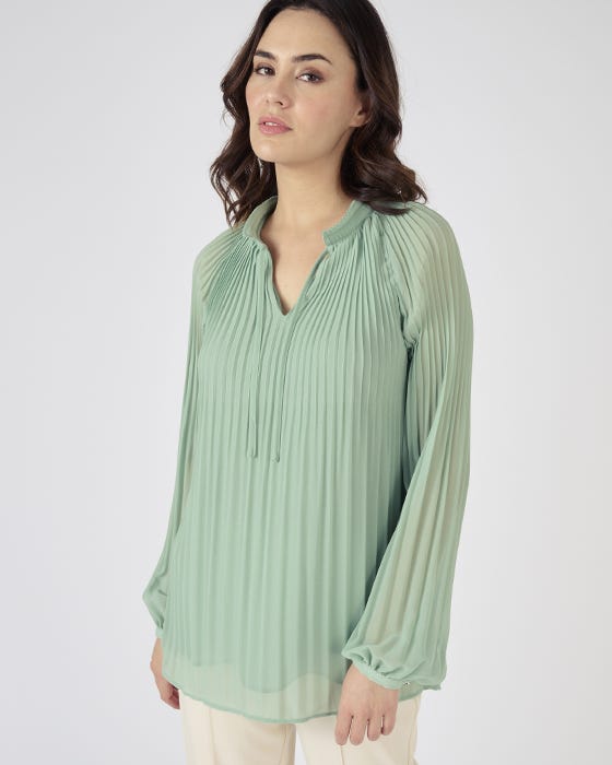 Pleated Blouse