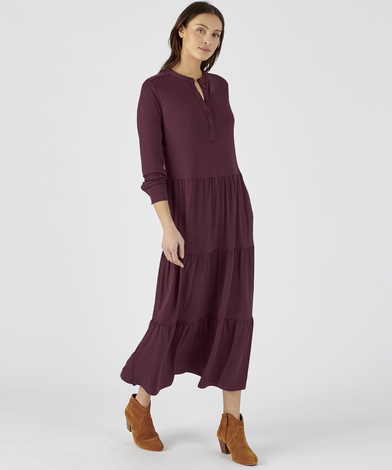 Jersey Tiered Dress