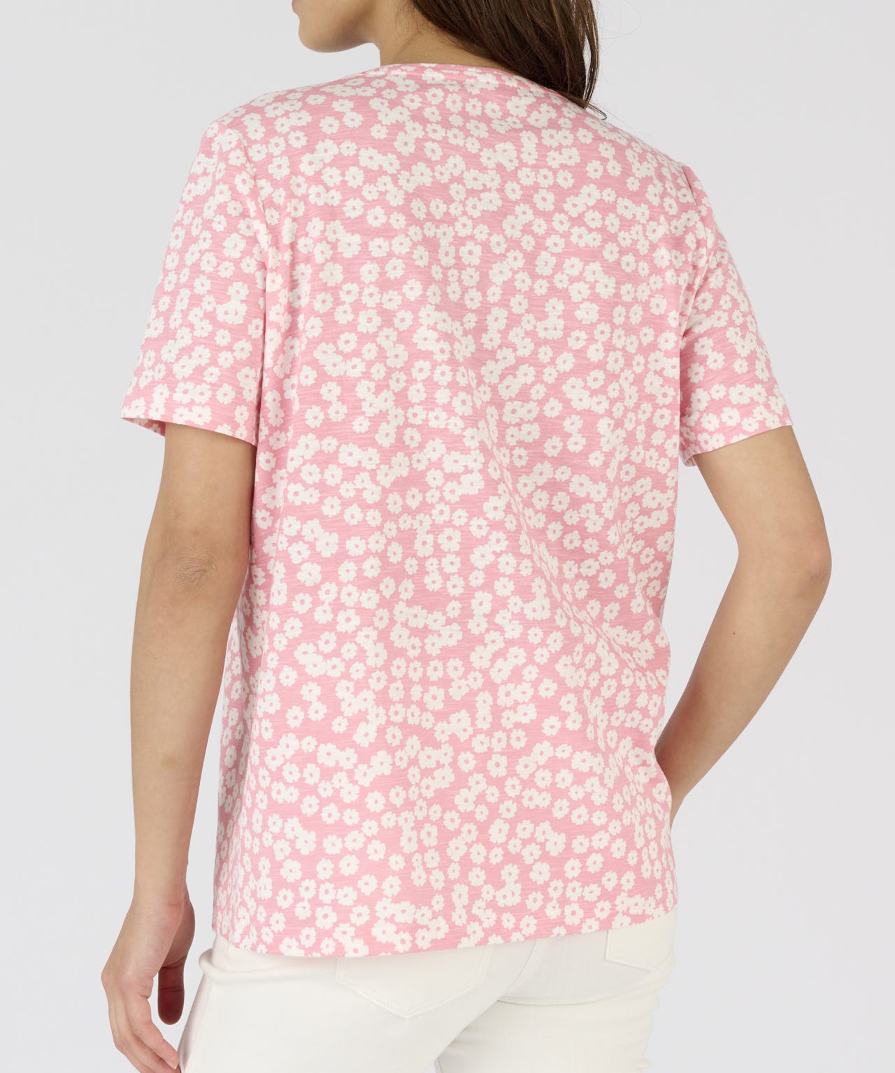 Scoop neck Short Sleeved T-shirt