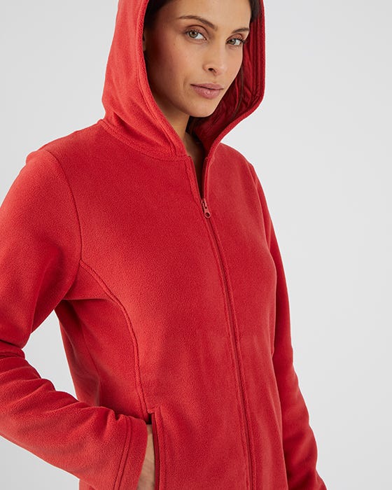 Hooded Zip-up Fleece