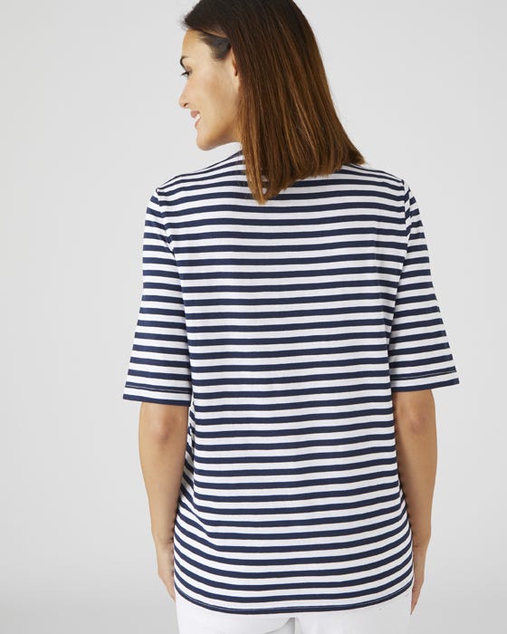 Skin Soft Round Neck Short Sleeved Cotton T-shirt