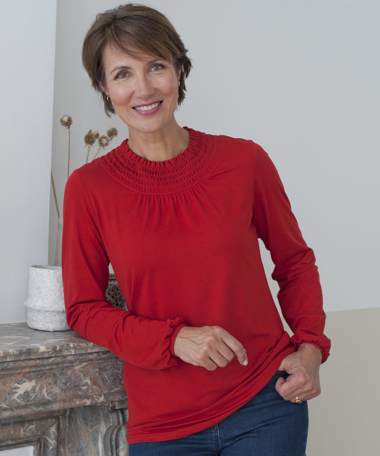 Long Sleeved Printed Top