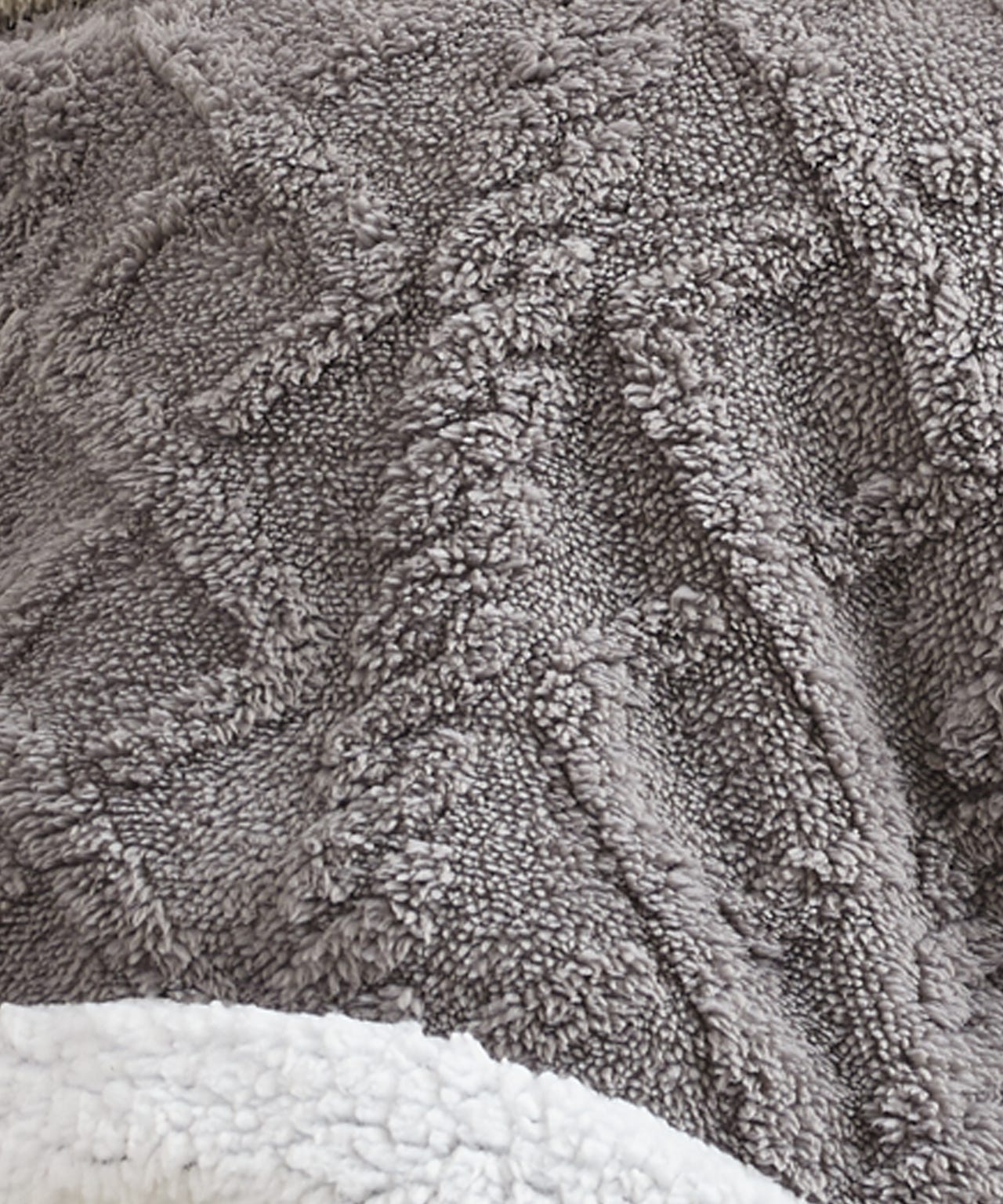 Textured Sherpa Throw