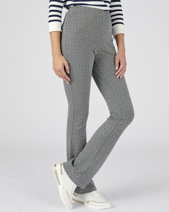 Pull-on Jacquard Trousers