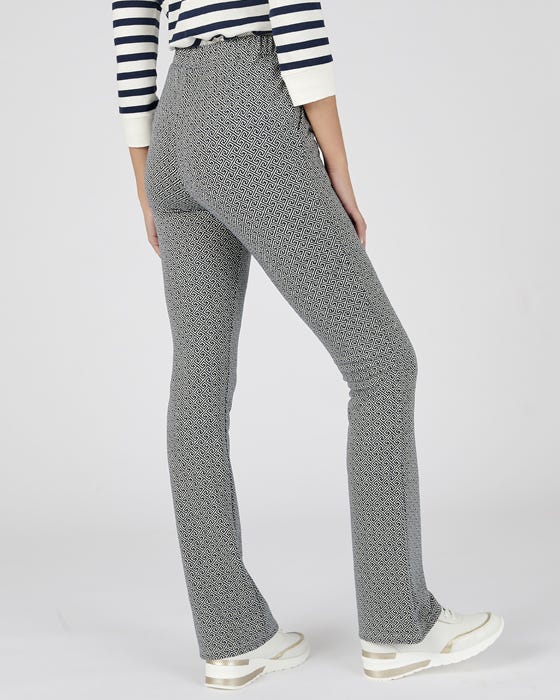 Pull-on Jacquard Trousers