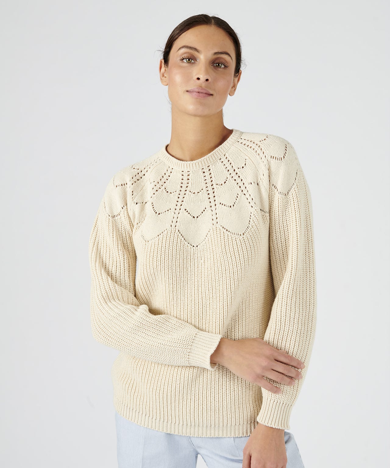 Pointelle Detail Jumper