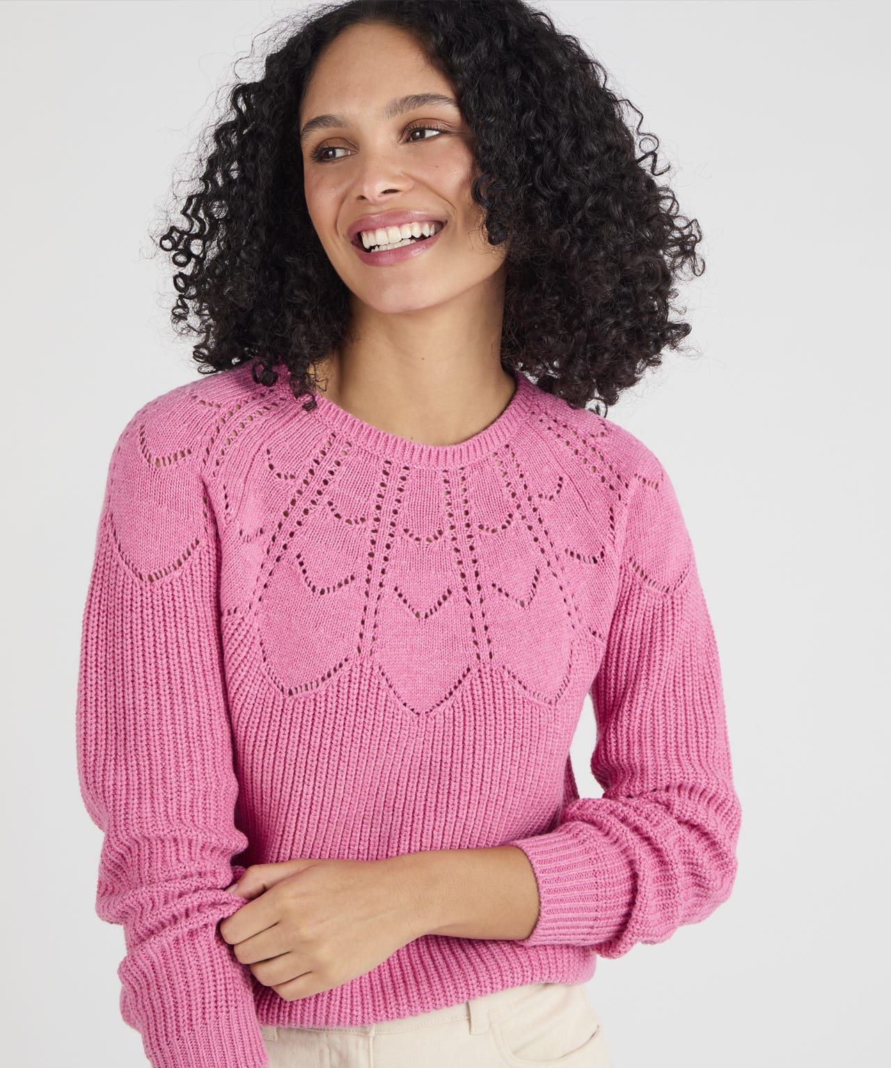 Pointelle Detail Jumper
