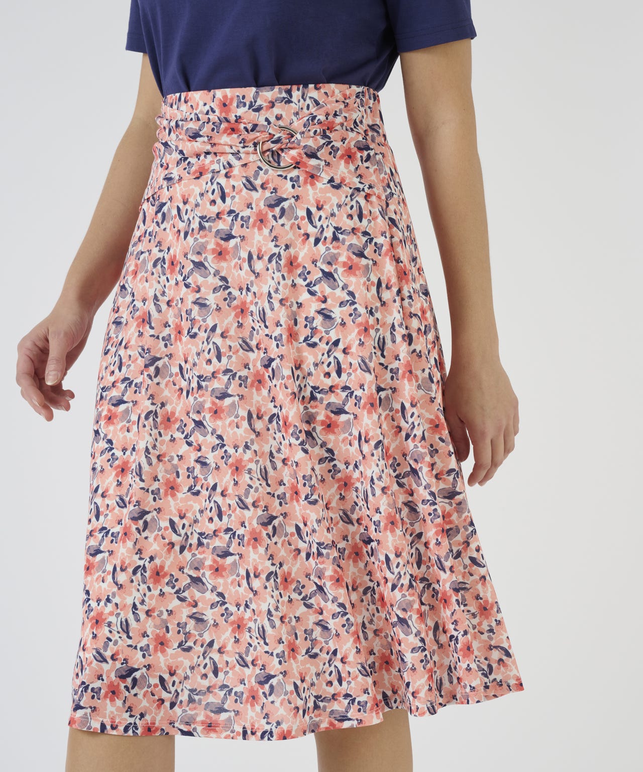 Jersey Floral Skirt