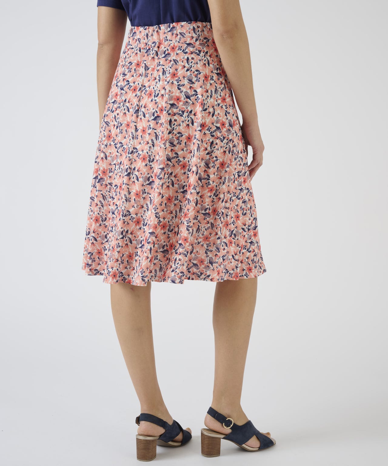 Jersey Floral Skirt