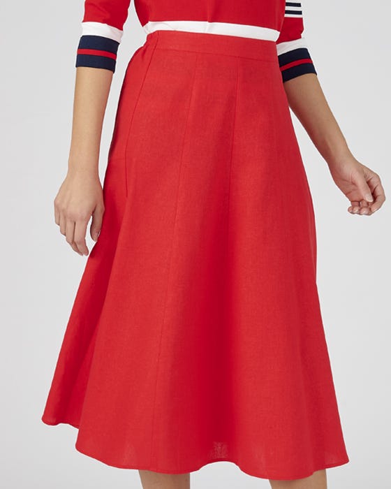 Linen Rich Skirt
