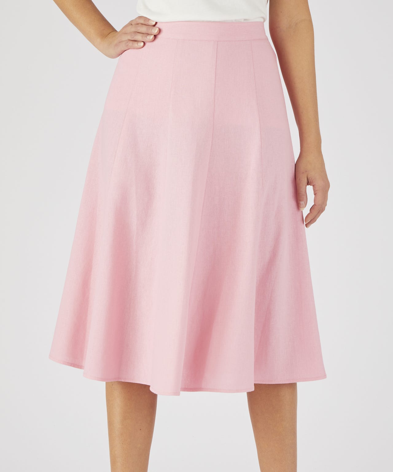Linen Rich Skirt