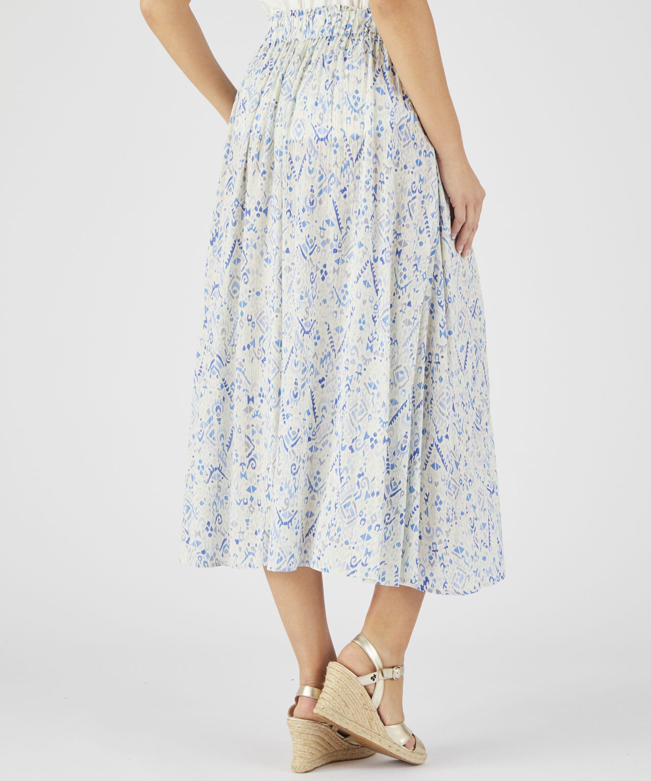 Ecovero Print Crinkle Skirt