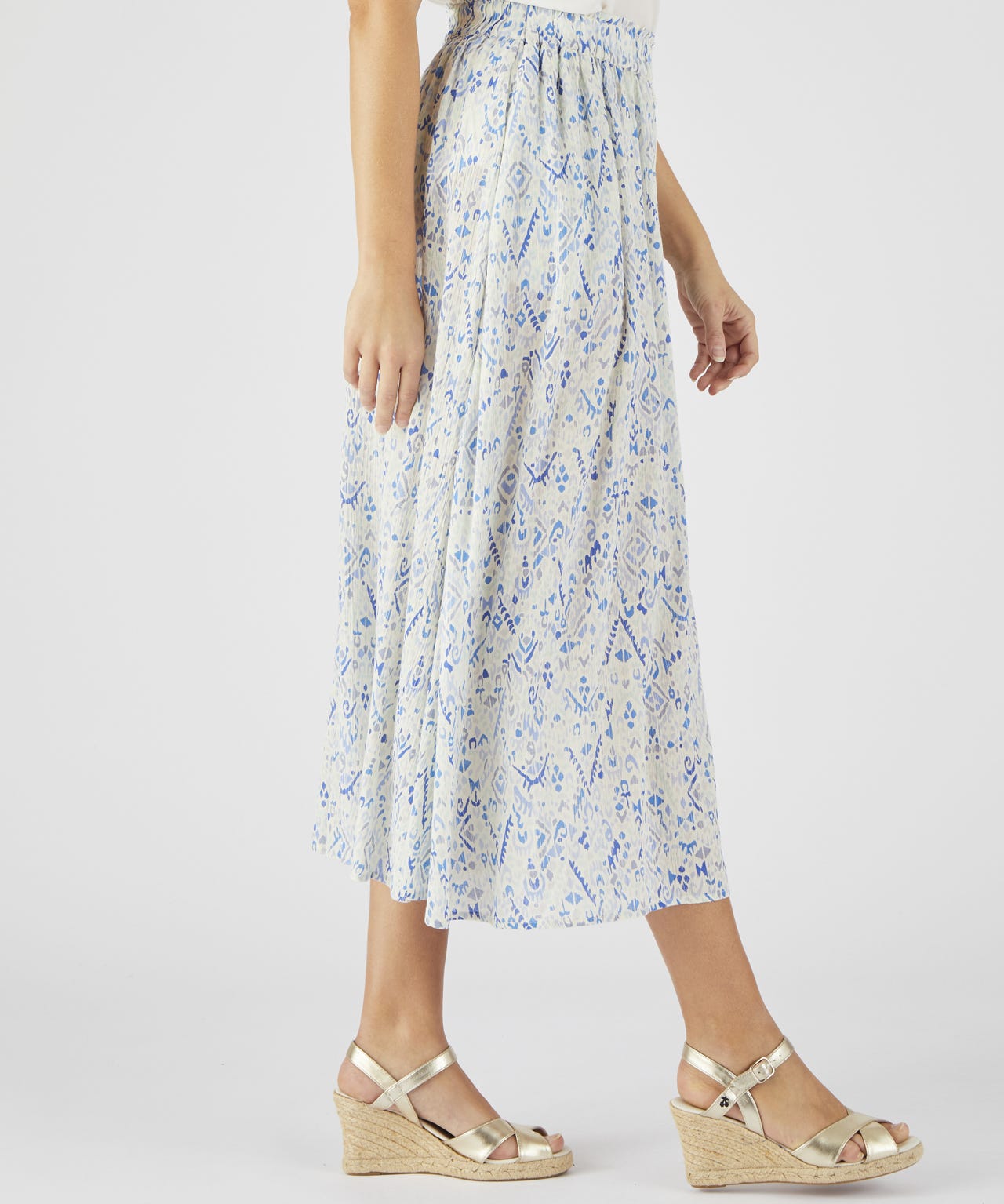 Ecovero Print Crinkle Skirt