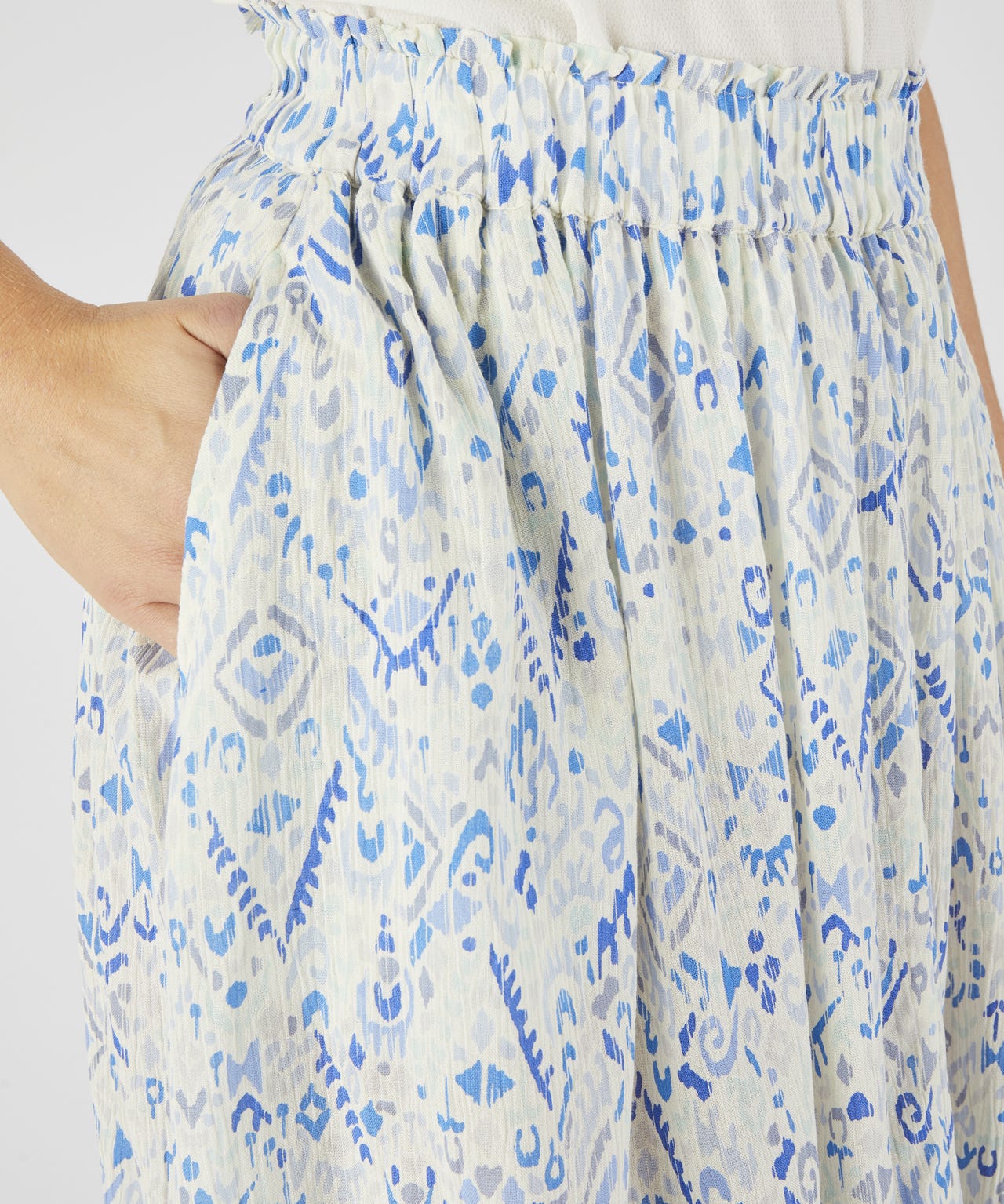 Ecovero Print Crinkle Skirt