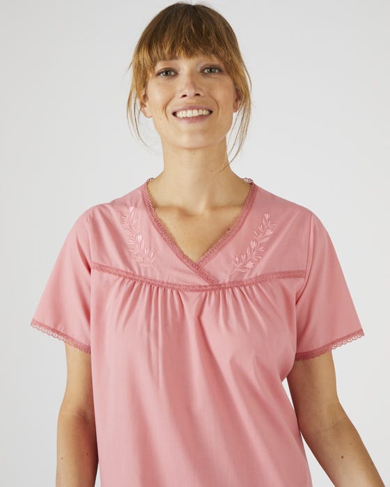Pack of 2 Embroidered Nightdresses