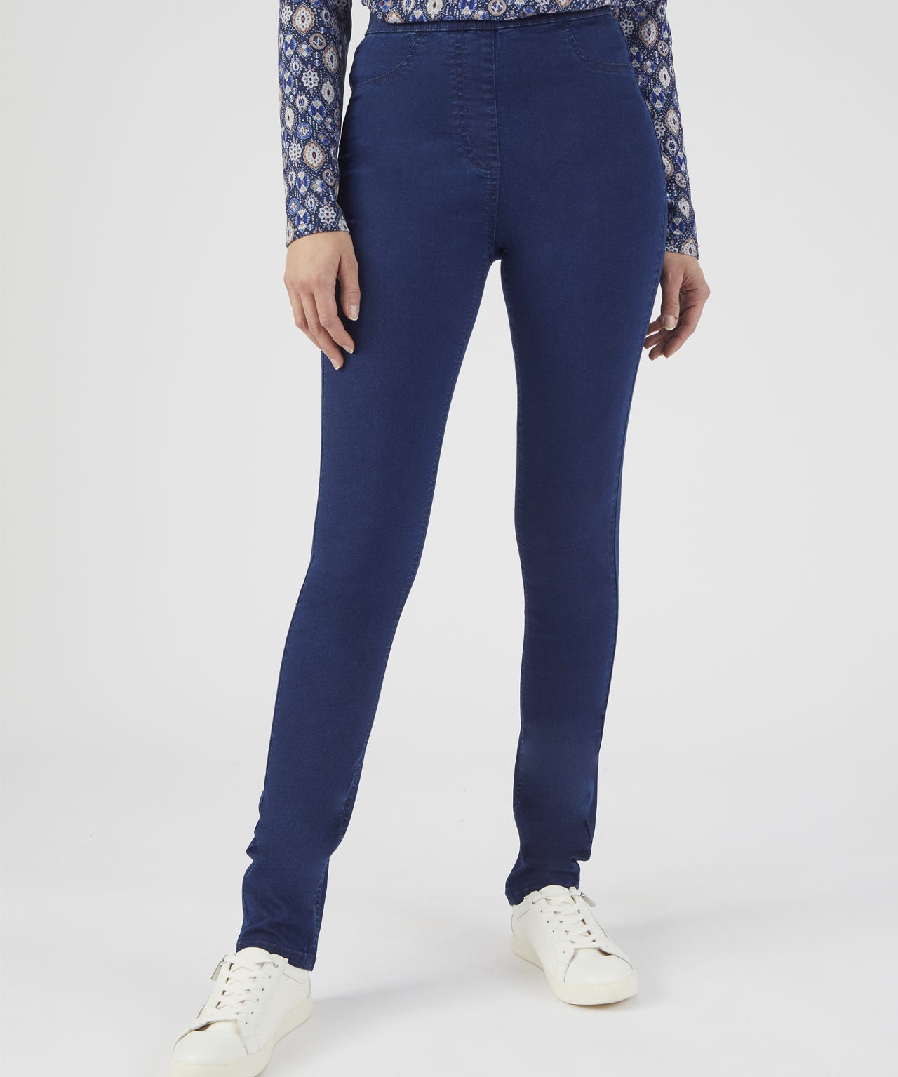 Pull-on Denim Trousers