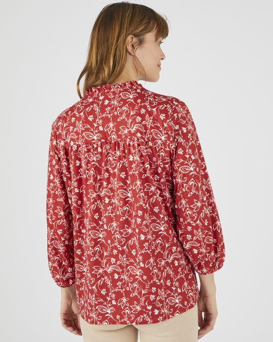 Printed Blush Blouse