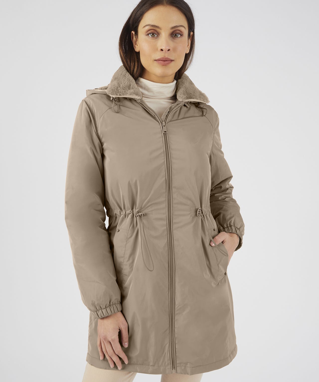 Rain Bouncer Faux Fur Lined Parka