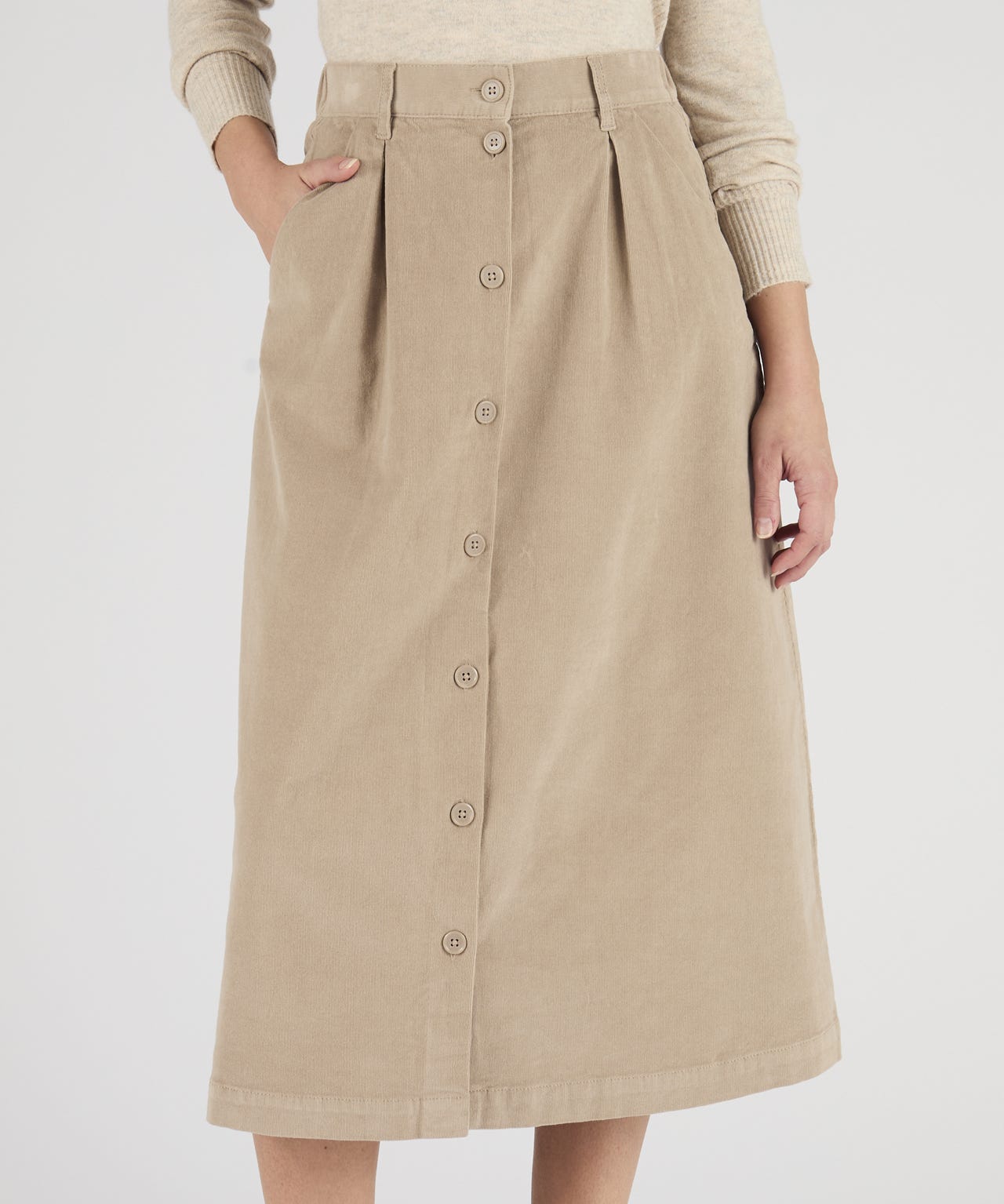Damart Women's Stone Cord Rugby Skirt