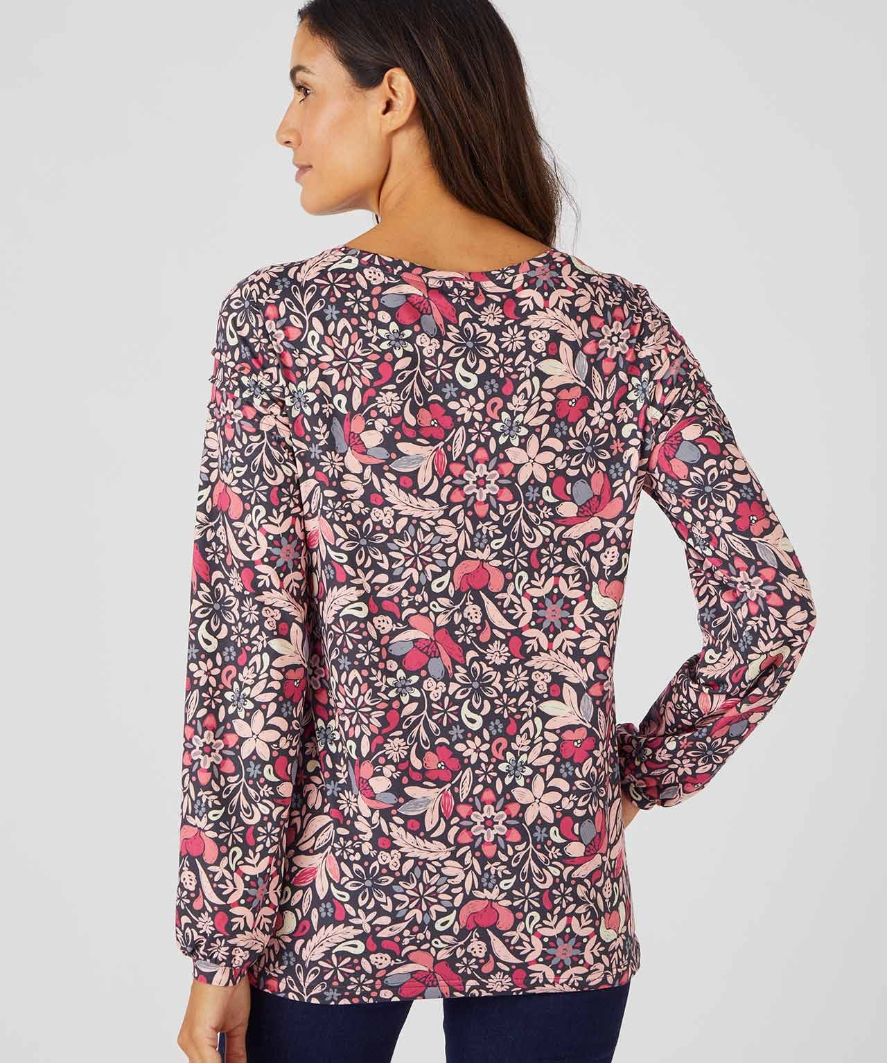 Stretch Jersey Scoop Neck Top