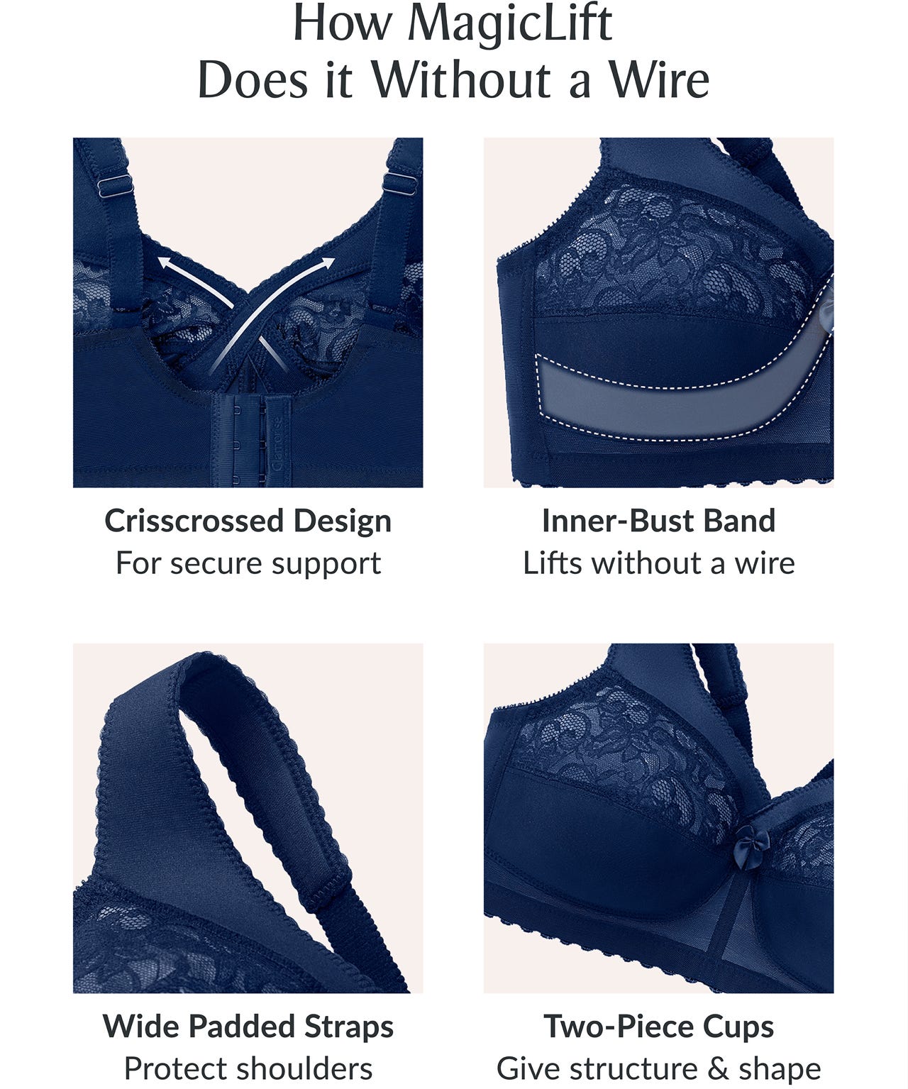 Glamorise Magiclift Original Support Bra