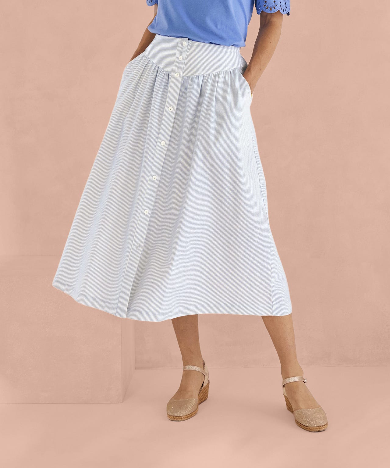 Linen Mix Skirt
