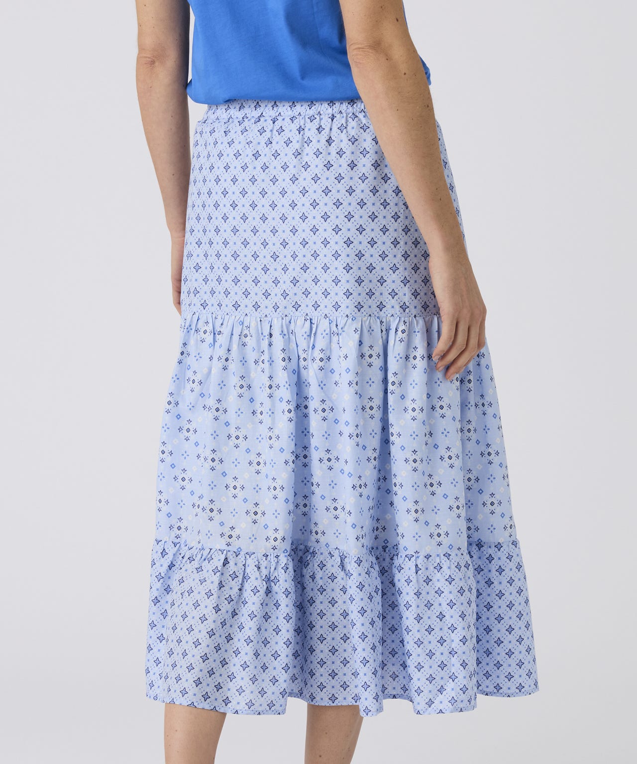 Print Tiered Skirt