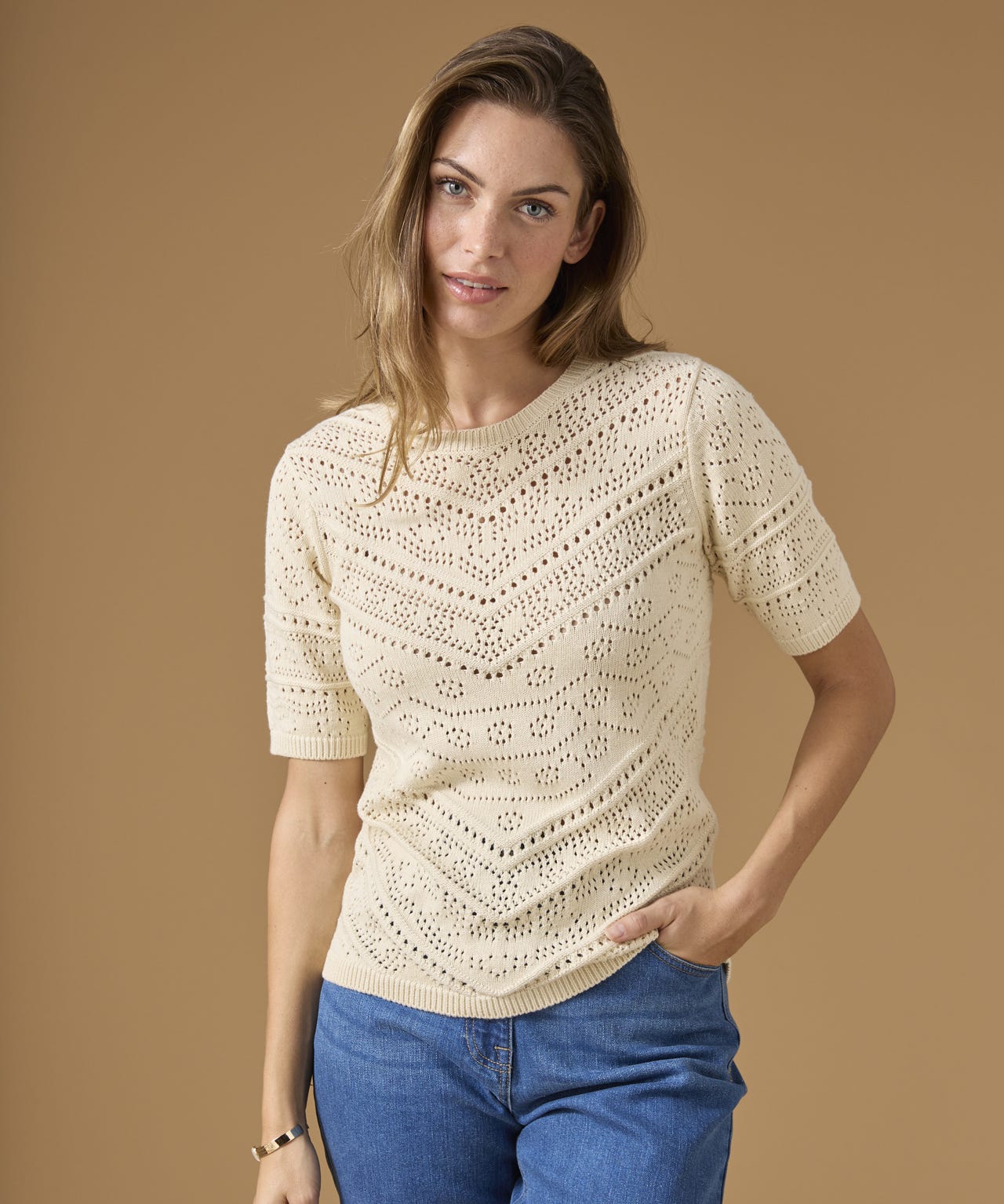 Damart Women's Ivory Jumper