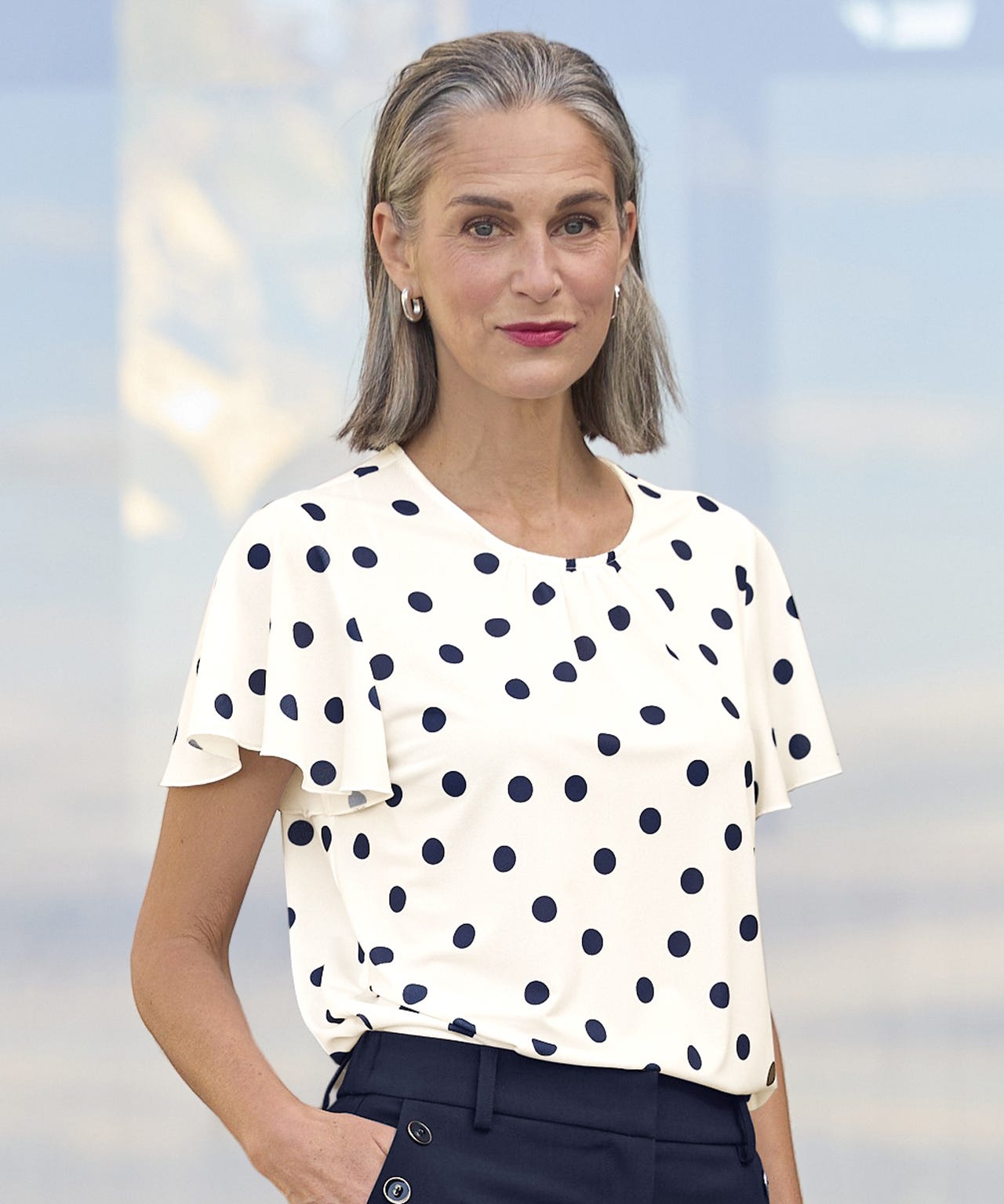 Polka Dot Printed Top