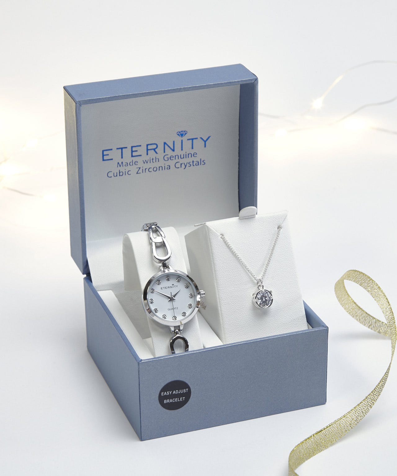 Damart Eternity watch & necklace gift set