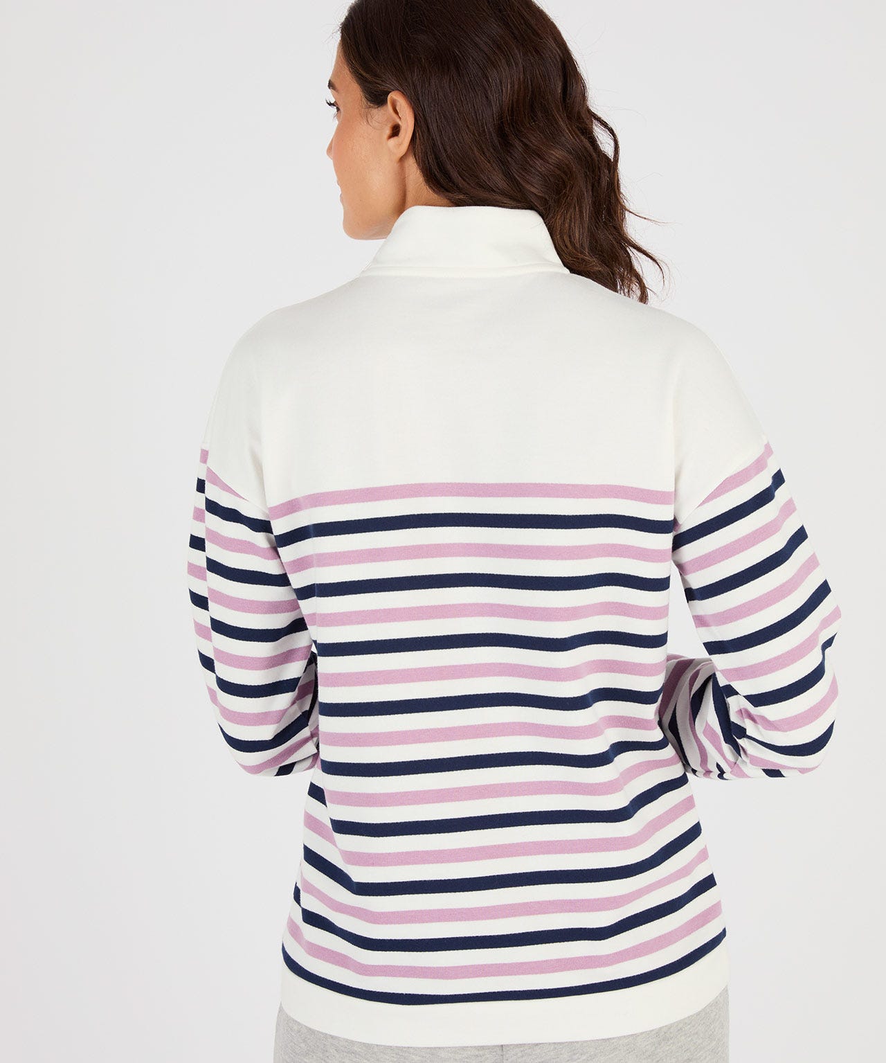 Cotton Rich Stripe Sweatshirt 