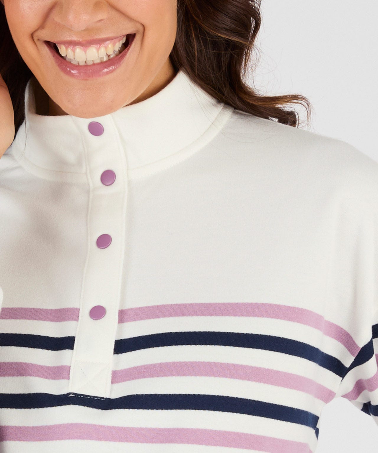 Cotton Rich Stripe Sweatshirt 