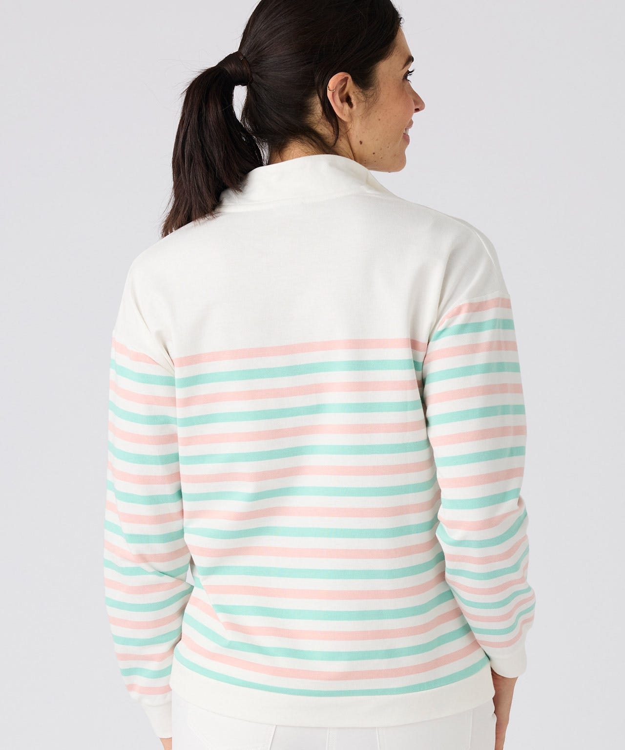 Cotton Rich Stripe Sweatshirt 