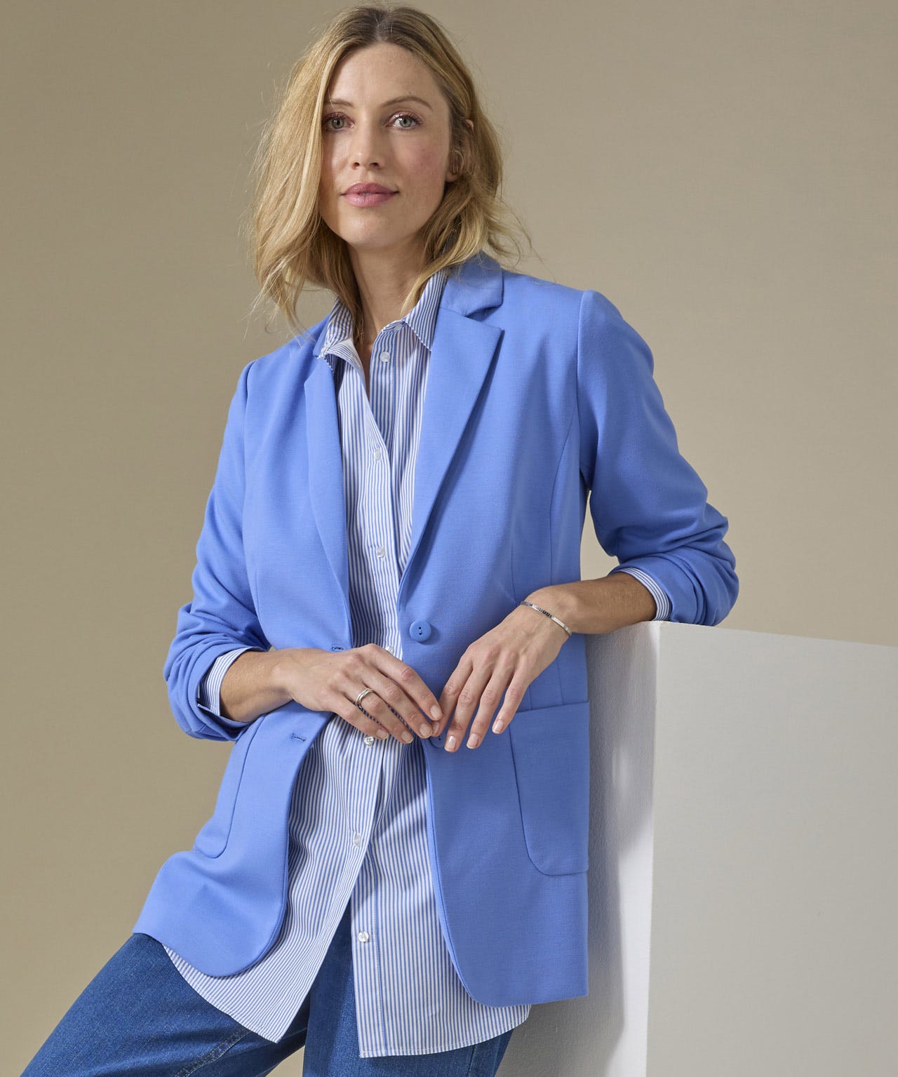 Damart Women's Cornflower Jersey Jacket
