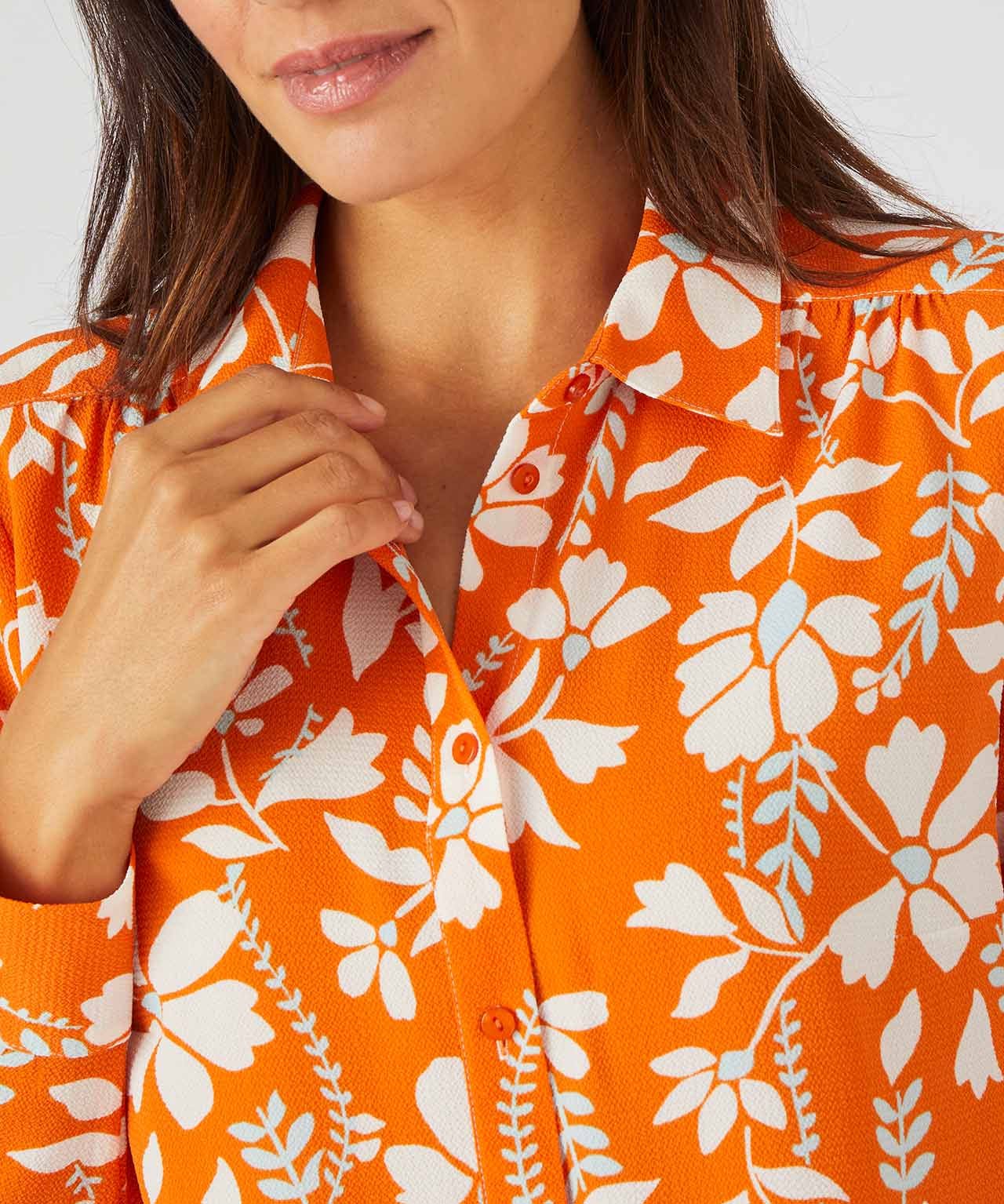 Crepe Floral Print Blouse 