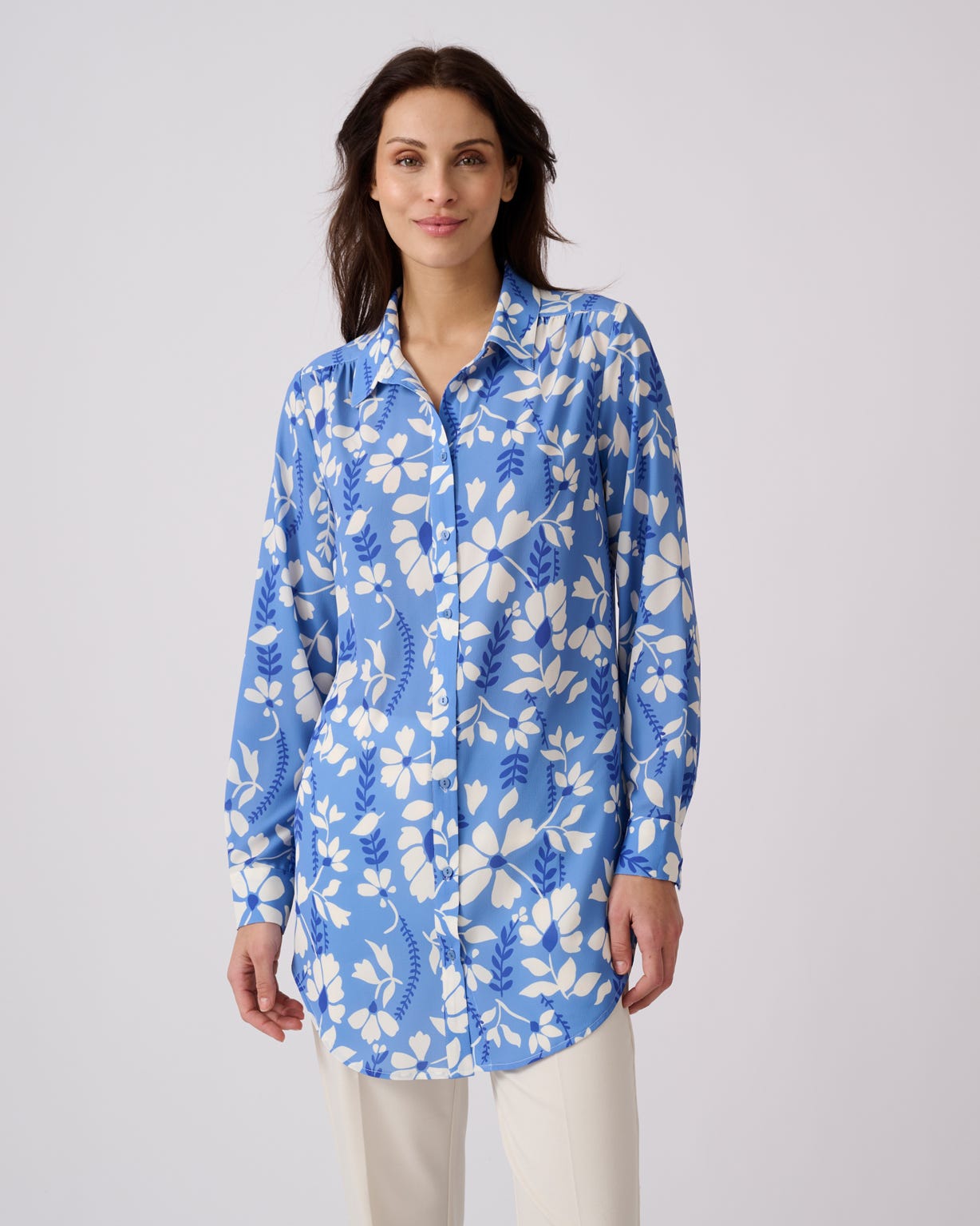 Crepe Floral Print Blouse 