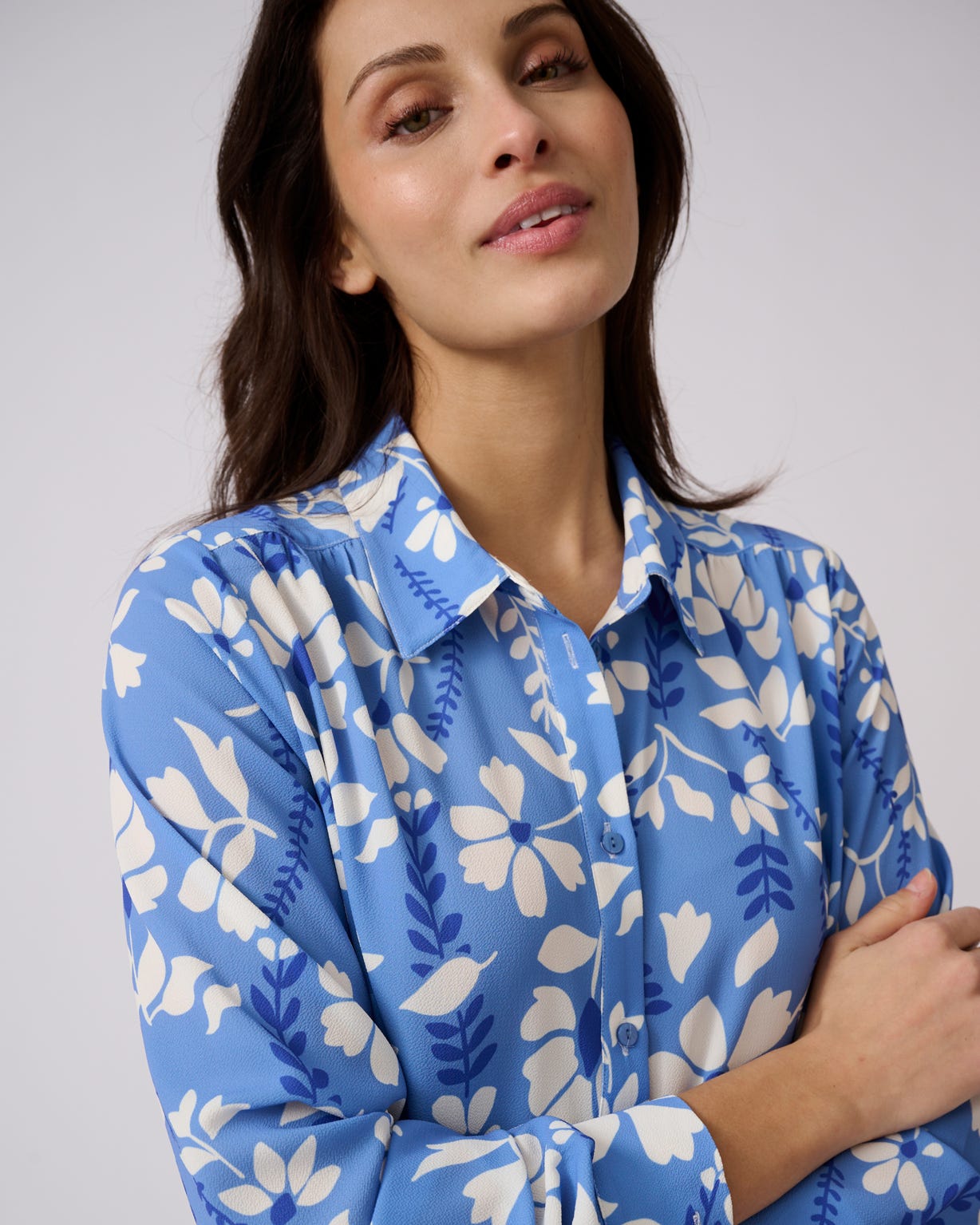 Crepe Floral Print Blouse 