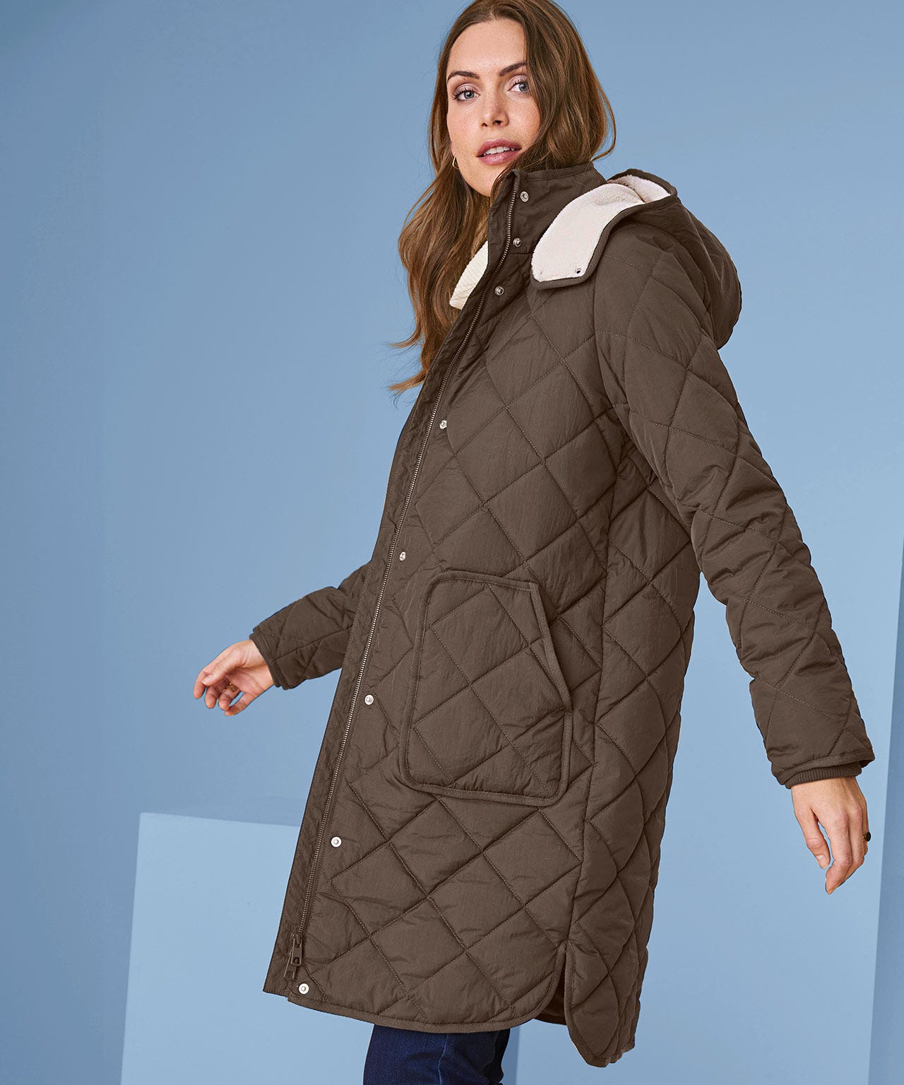 Thermolactyl Quilted Fleece Lined Parka