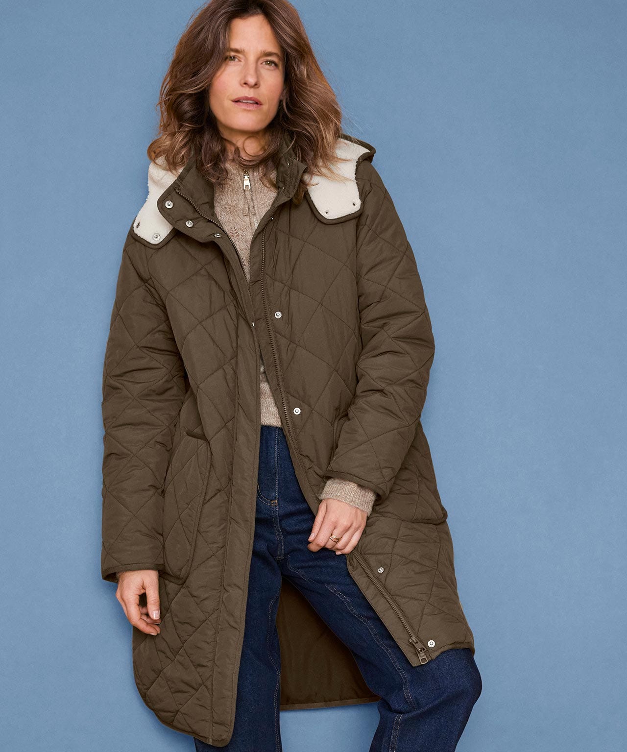 Thermolactyl Quilted Fleece Lined Parka