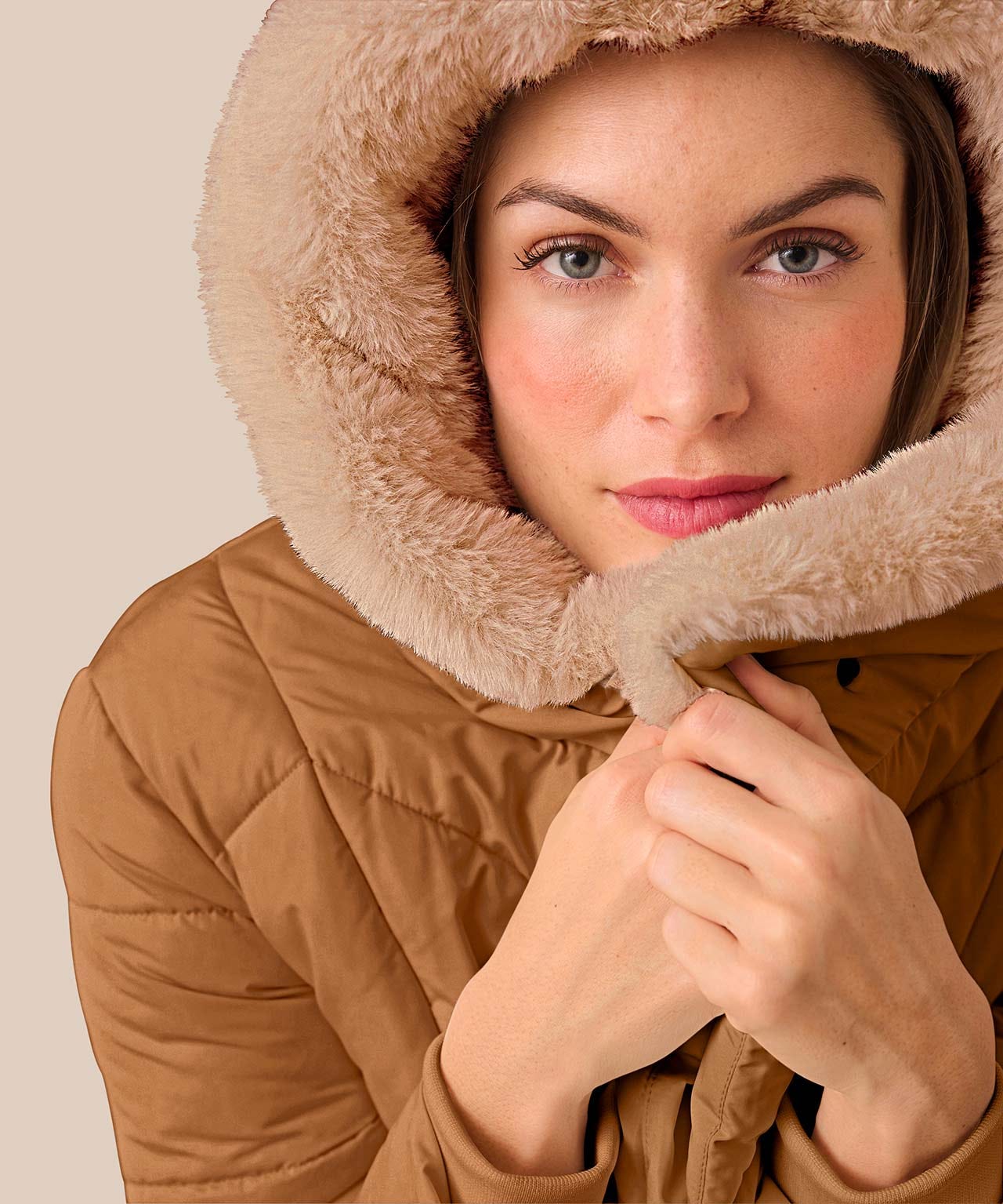 Toasty Thermal Faux Fur Trim Parka 