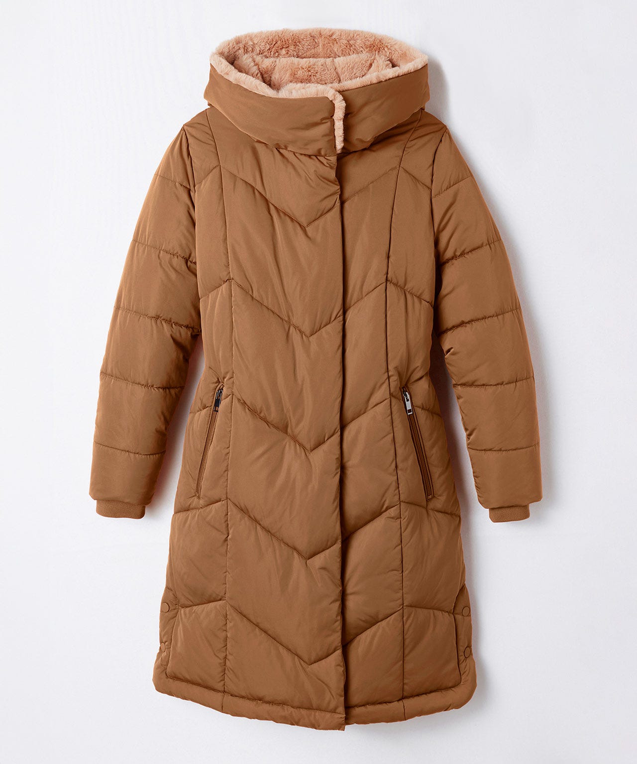 Toasty Thermal Faux Fur Trim Parka 