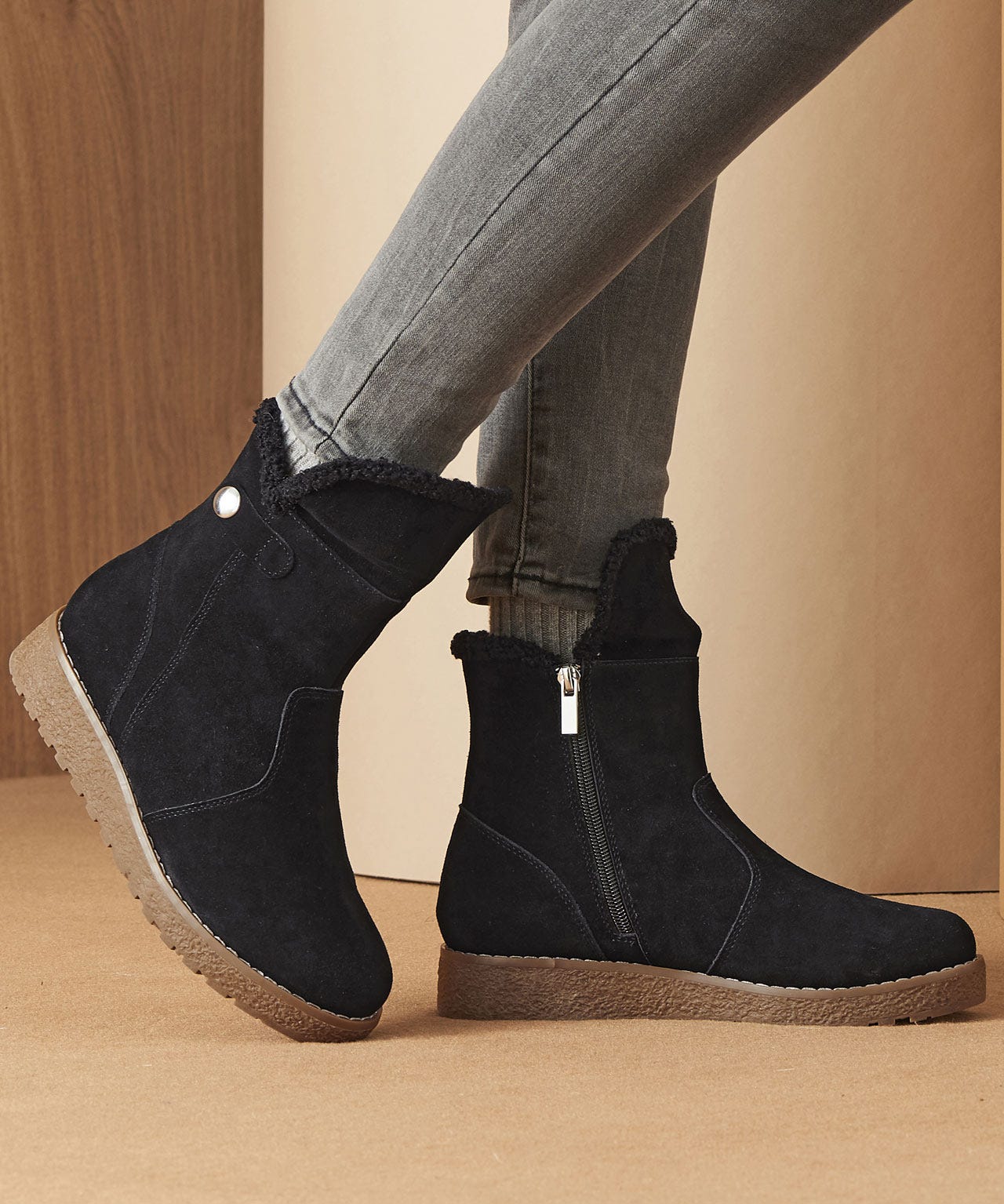 Thermolactyl Suede Boots Ankle outdoor boot