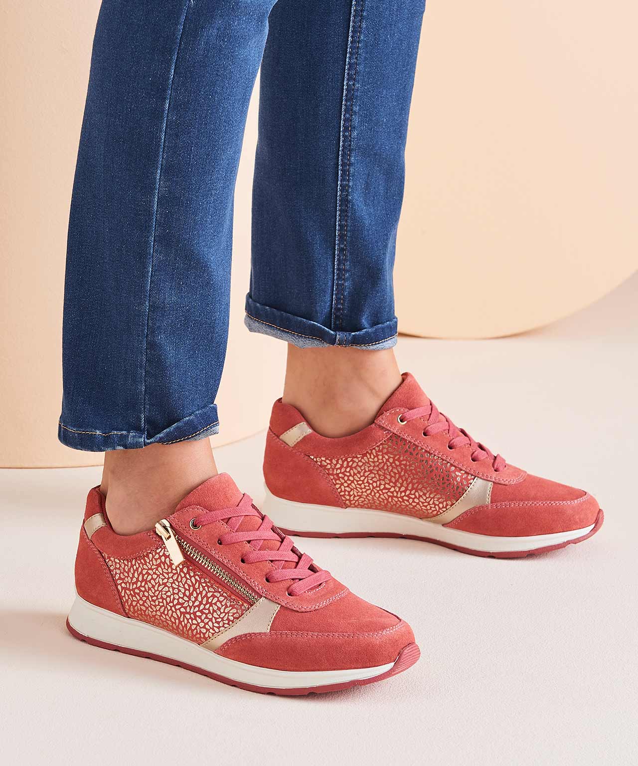 Amortyl Print Detail Trainers