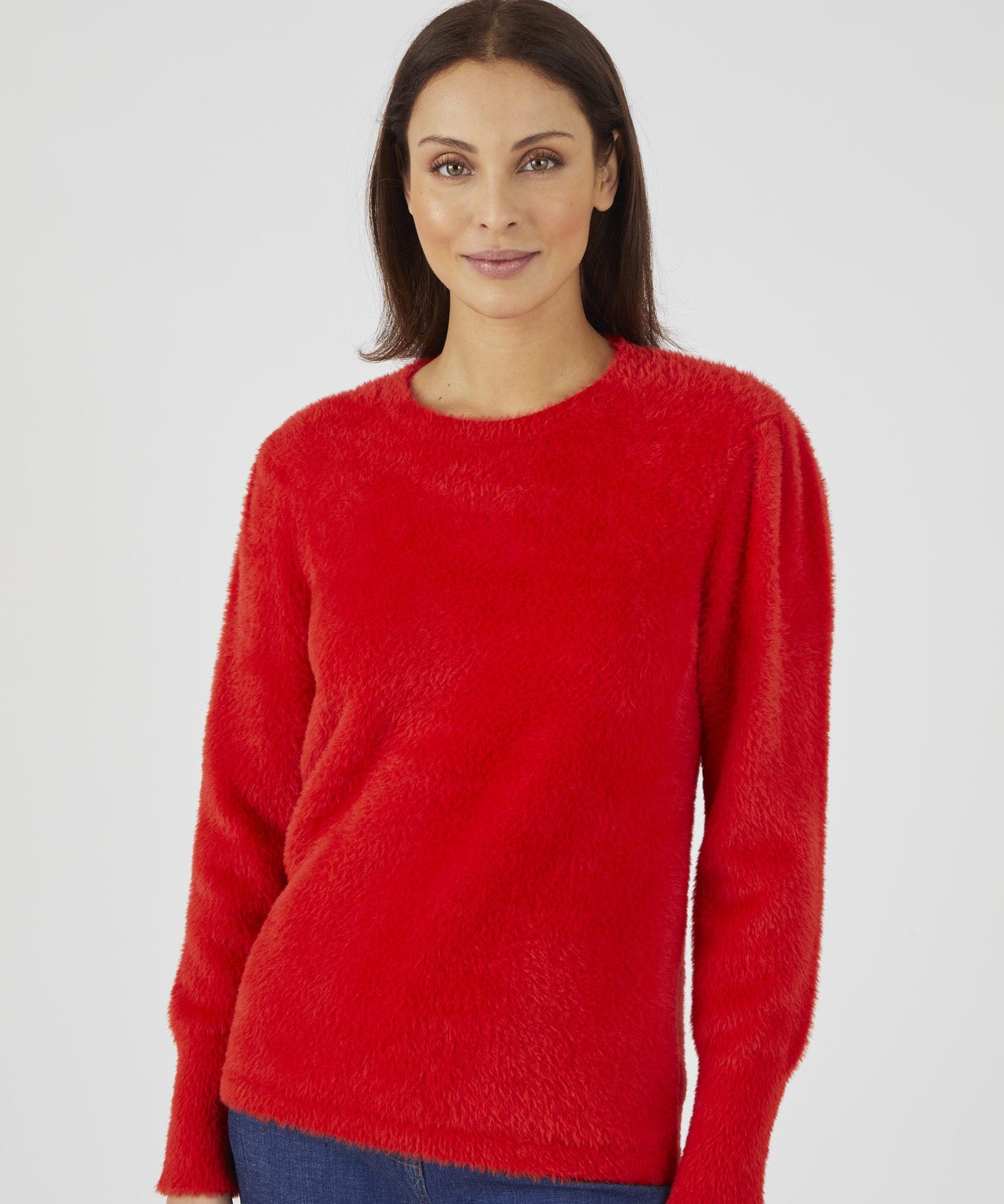 Super Soft Shoulder Pleat Jumper