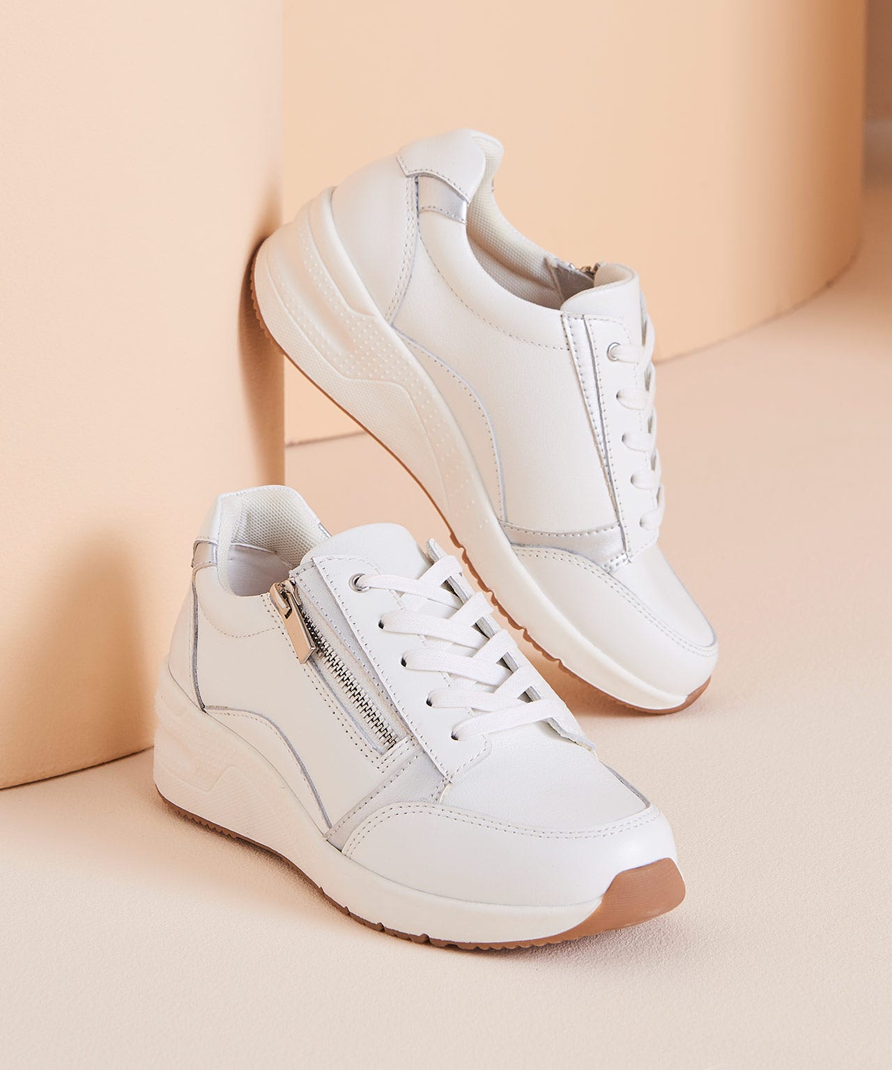Amortyl Wedge Heel Trainers