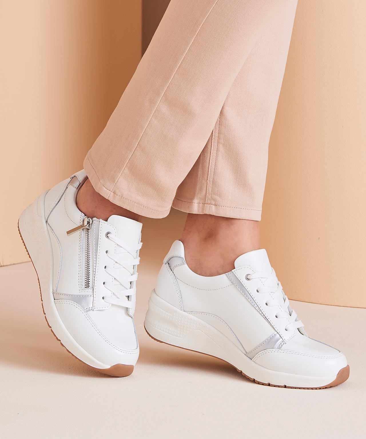 Amortyl Wedge Heel Trainers