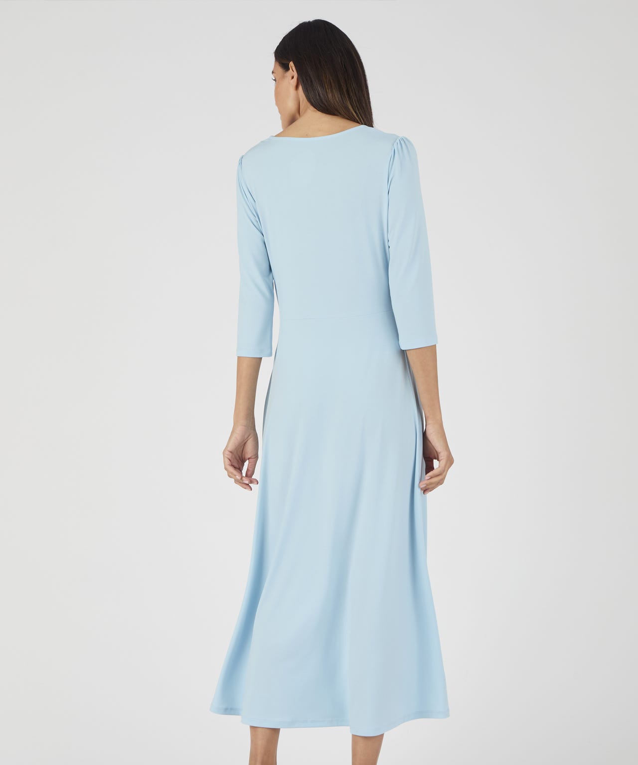 Knot Front V-Neck Dress 