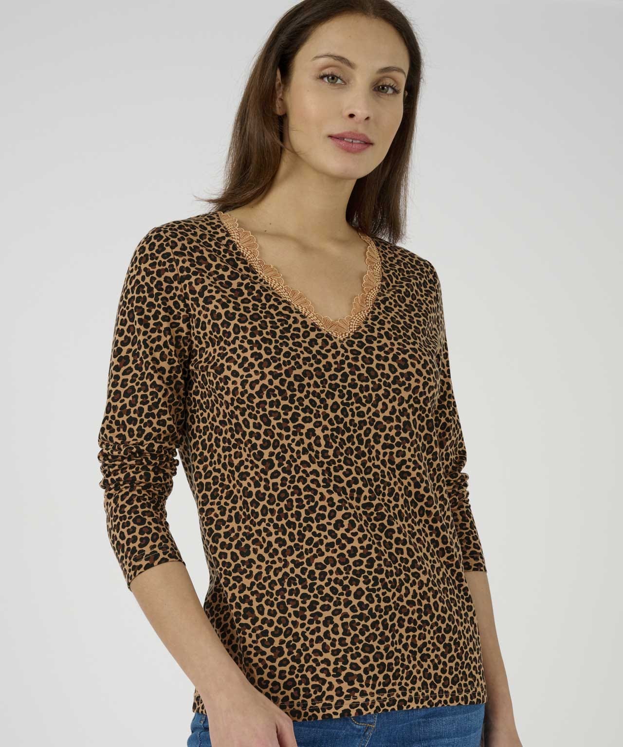 Thermolactyl Long Sleeve Lace Trim T-shirt